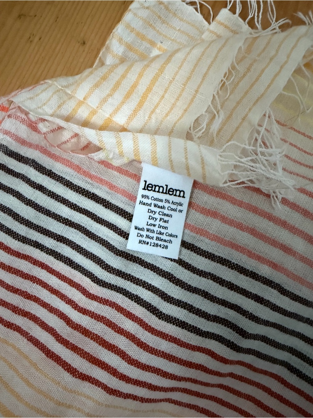 Lemlem lem lem NWOT sarong / scarf - Picture 3 of 4